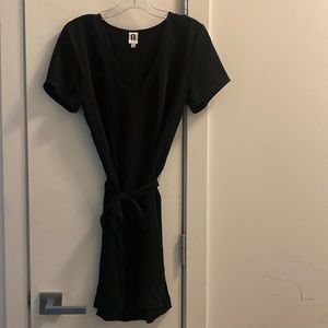 A New York Women Black Casual Dress with Tie S